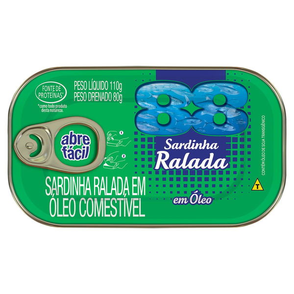 Sardinha Ralada 88 110g  - Óleo