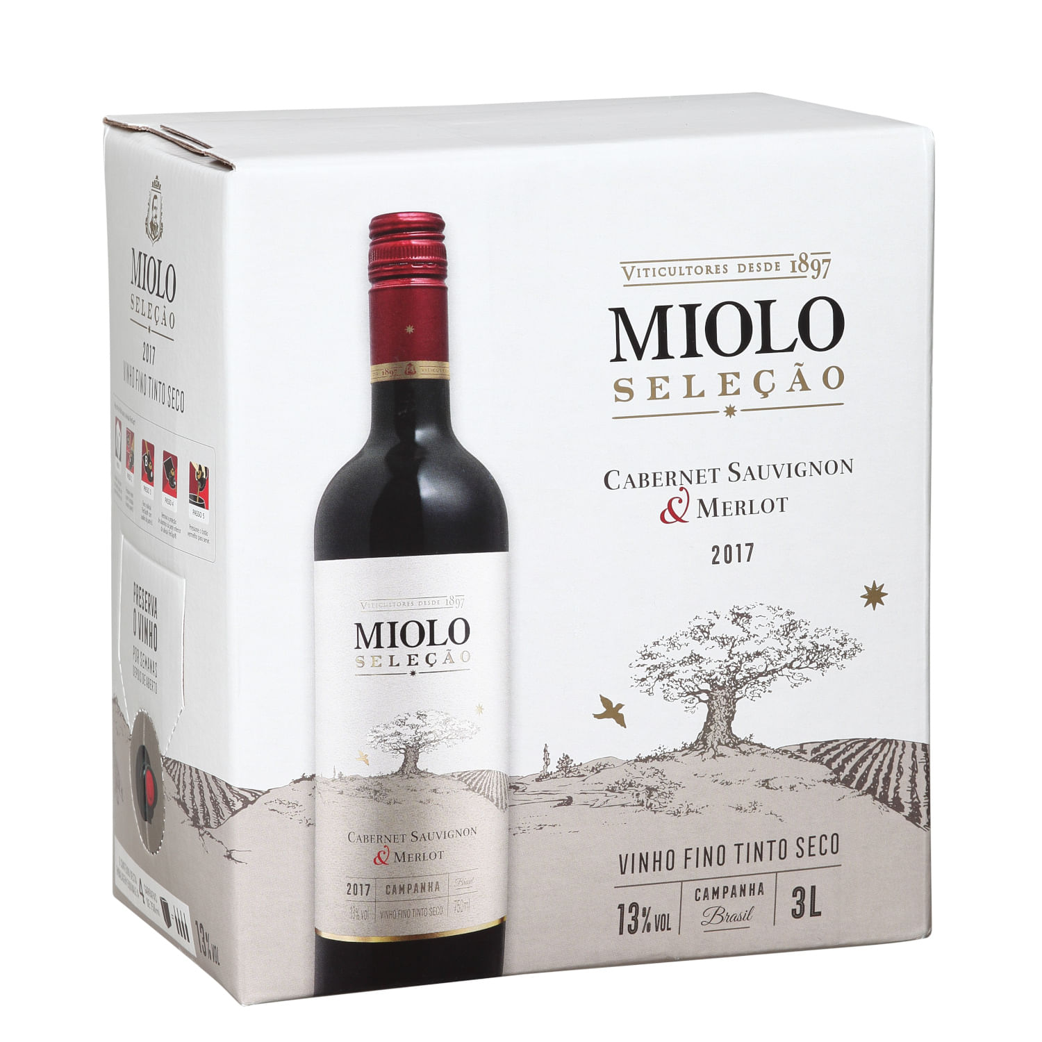 Vinho Tinto Brasileiro MIOLO Seleção Cabernet Sauvignon e Merlot 3L