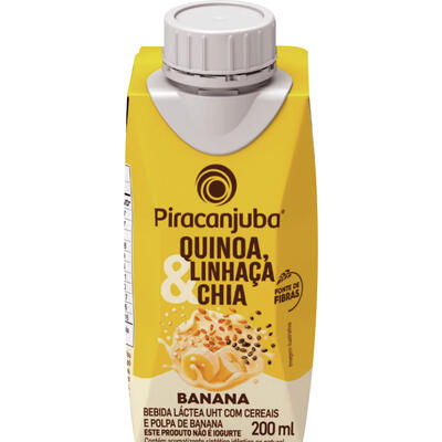 Bebida Láctea UHT Piracanjuba Banana e Cereais 200ml