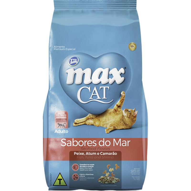 Alimento para Gatos Adultos Max Sabores do mar 1kg