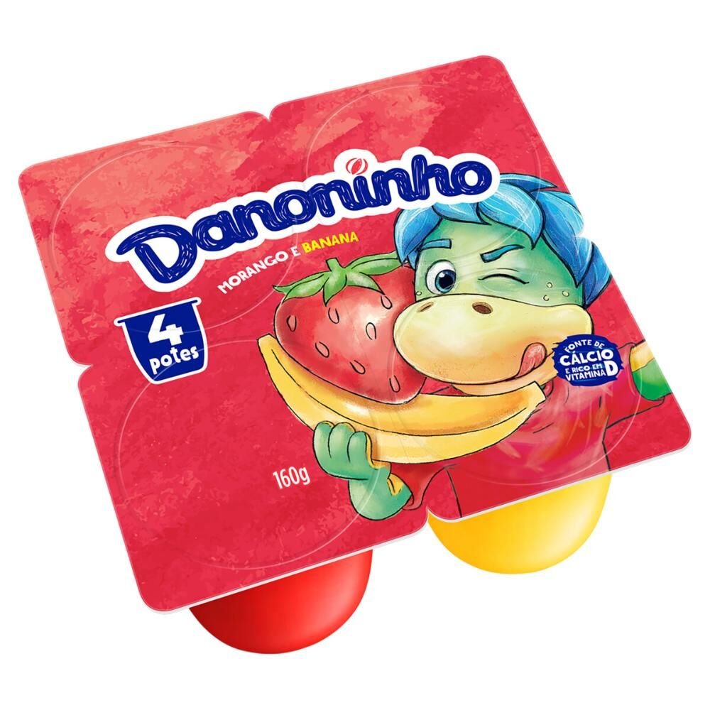 Petit Suisse DANONINHO Morango e Banana 160g
