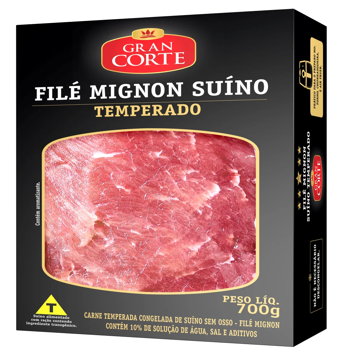Filé Mignon Suíno Temperado GRAN CORTE 700g