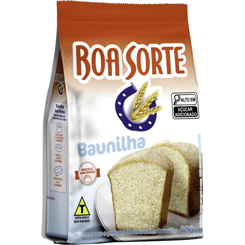 Mistura para Bolo Boa Sorte Baunilha 400g