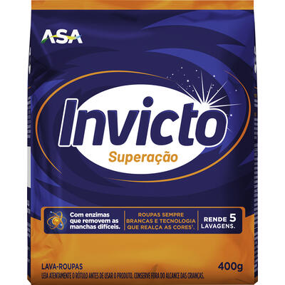 Lava Roupas em Pó Invicto Superação 400g