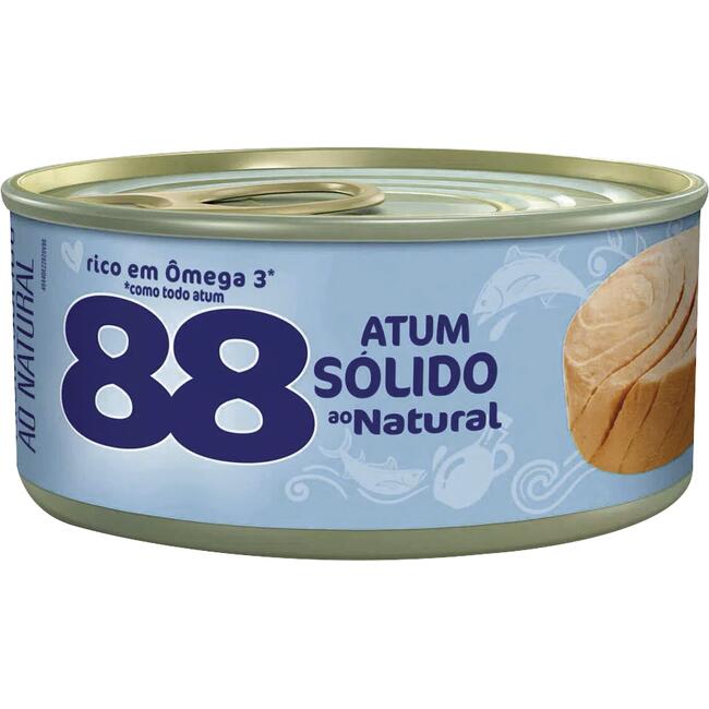 Atum Sólido ao Natural 88 Lata 98g