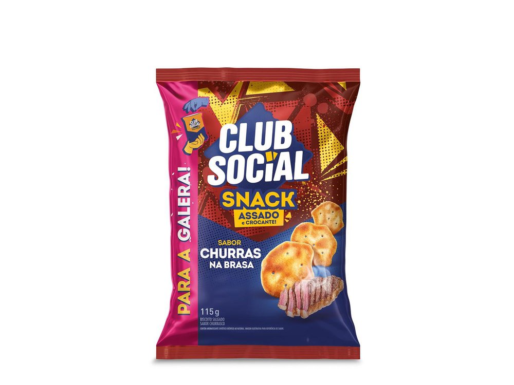 Snack CLUB SOCIAL Churras na Brasa 115g