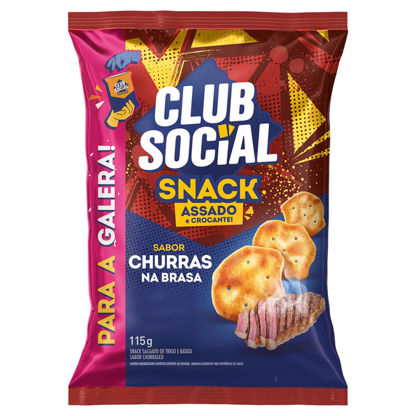 Snack CLUB SOCIAL Churras na Brasa 115g