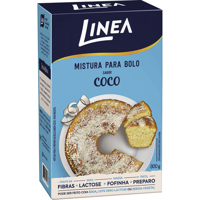 Mistura para Bolo Linea Zero Coco 300g