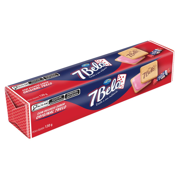 Biscoito Arcor 130g - 7 Belo - Framboesa