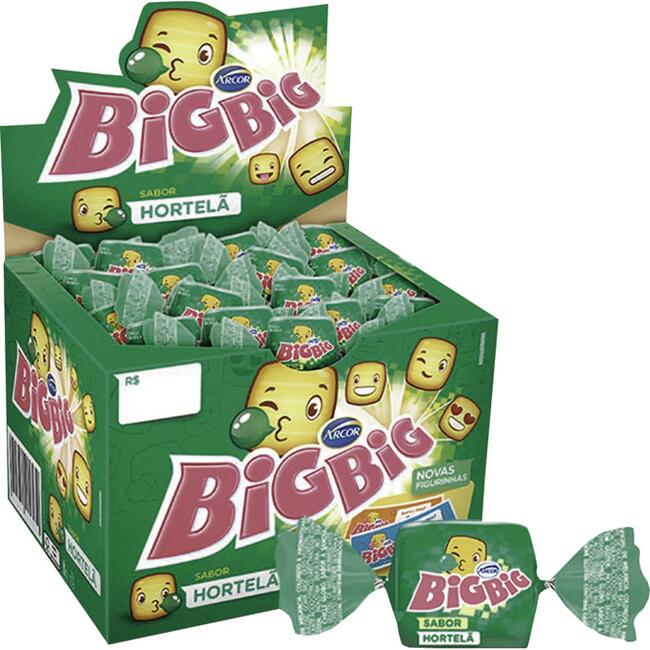 Chiclete Big Big Arcor Hortelã 350g