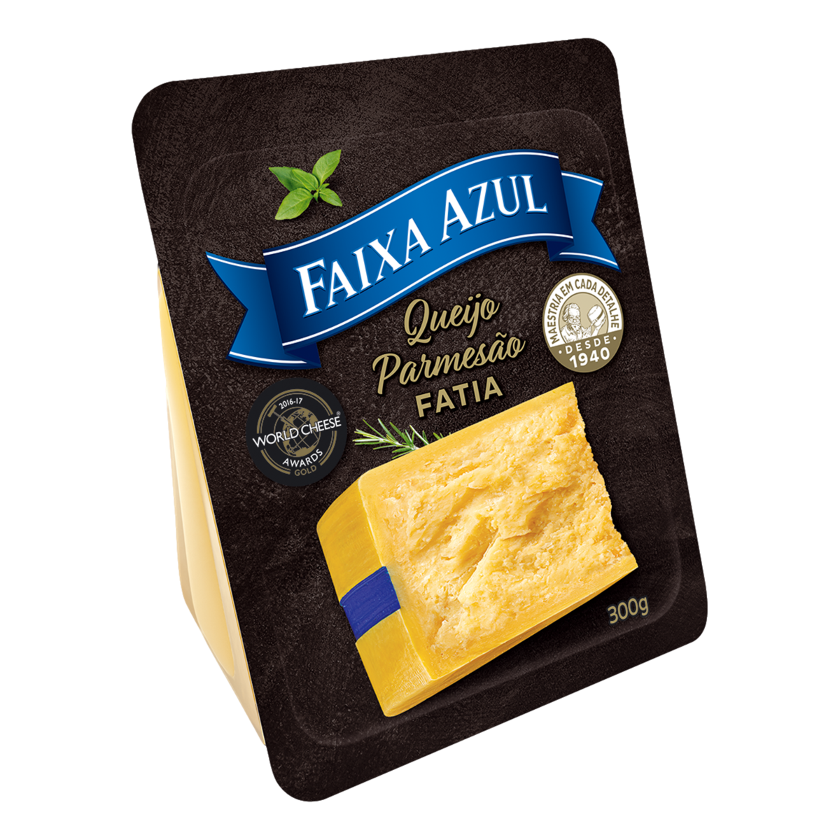 Queijo Parmesão Faixa Azul Corte Fatia 300g