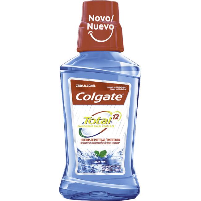 Antisséptico Colgate Total 12 Clean Mint 250ml