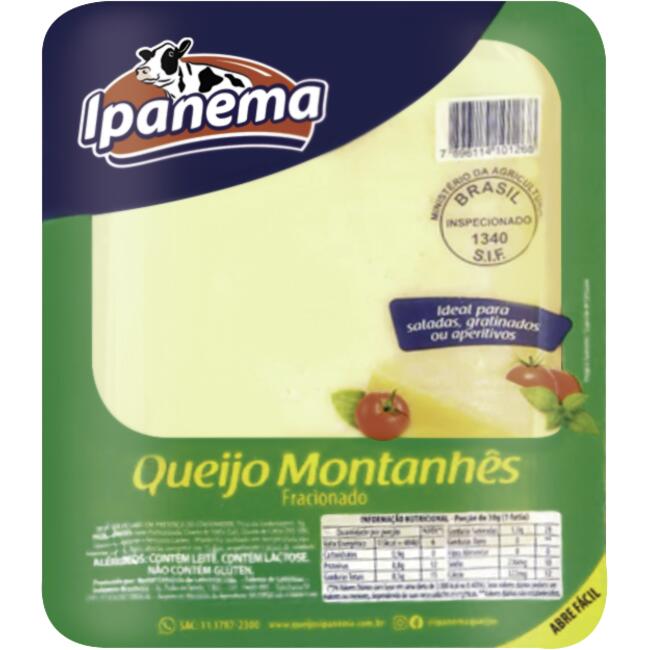 Queijo Montanhês Ipanema Preço por quilo no pedaço
