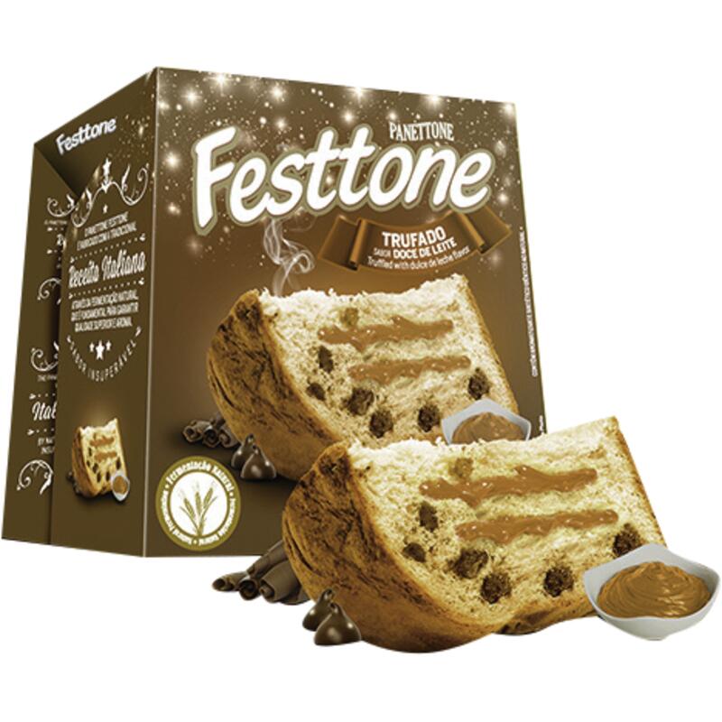 Panettone Trufado Festtone Doce de leite 500g