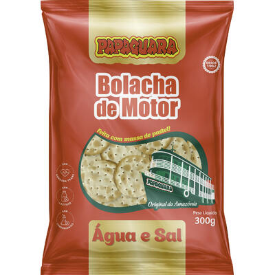 Bolacha Papaguara Água e Sal Motor 300g
