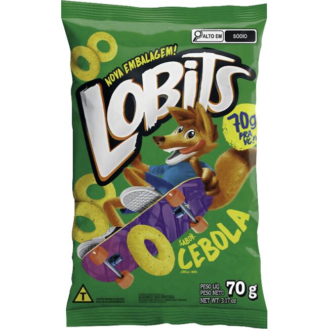 Salgadinho Lobits Cebola 70g