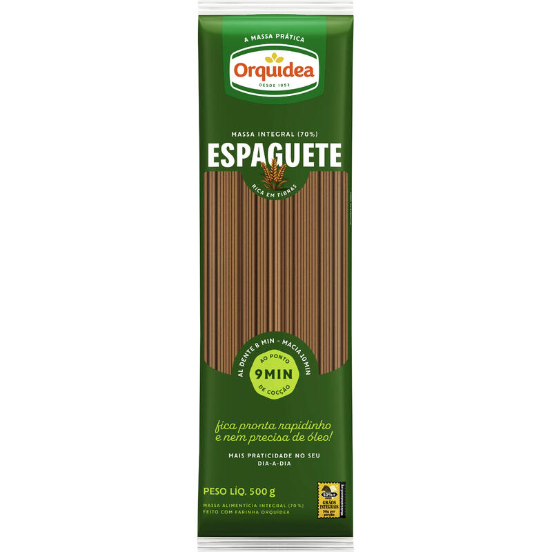 Macarrão Integral Orquídea Espaguete 500g
