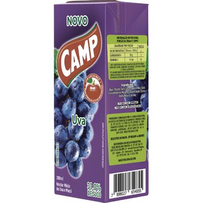 Suco Néctar Camp Uva 200ml
