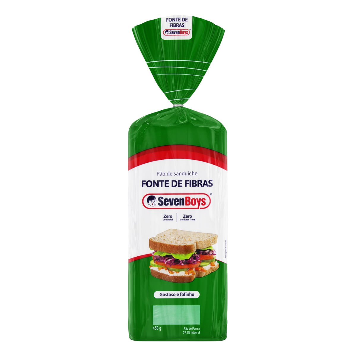 Pão SEVEM BOYS Fonte de Fibra 450g