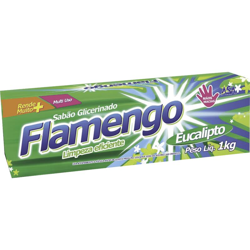 Sabão em Barra Flamengo Glicerinado 1000g