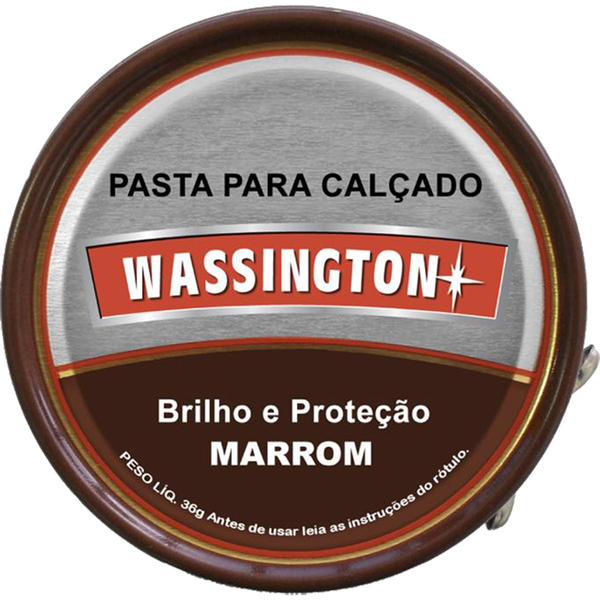 Pasta para Calçados Wassington 36g - Marrom