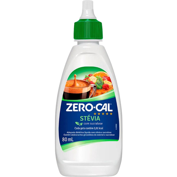 Adoçante Líquido Zero Cal Stévia 80ml