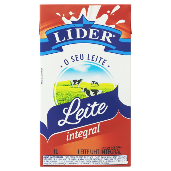 Leite UHT Lider Integral 1L