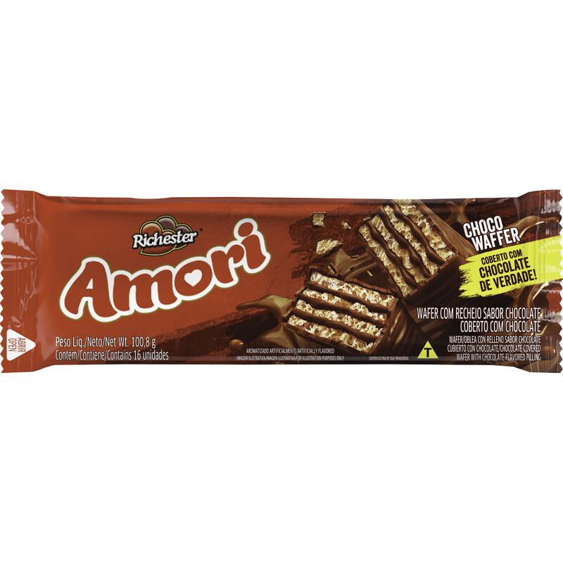 Biscoito Chocowaffer Richester Chocolate 100,8g