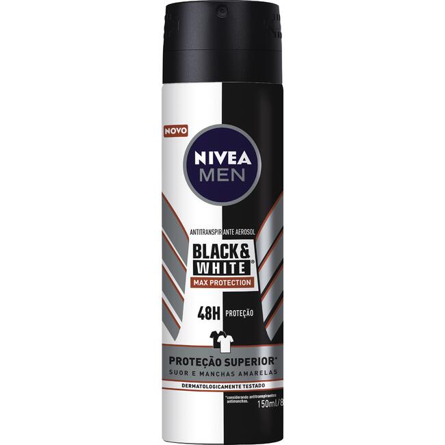 Desodorante Aerossol Nivea Men Black&White Max Prot 150ml