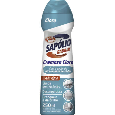 Saponáceo Cremoso SAPÓLIO RADIUM com Cloro 250ml