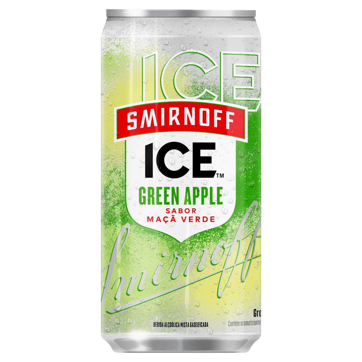 Bebida Mista Alcoólica Gaseificada Green Apple Smirnoff Ice Lata 269ml