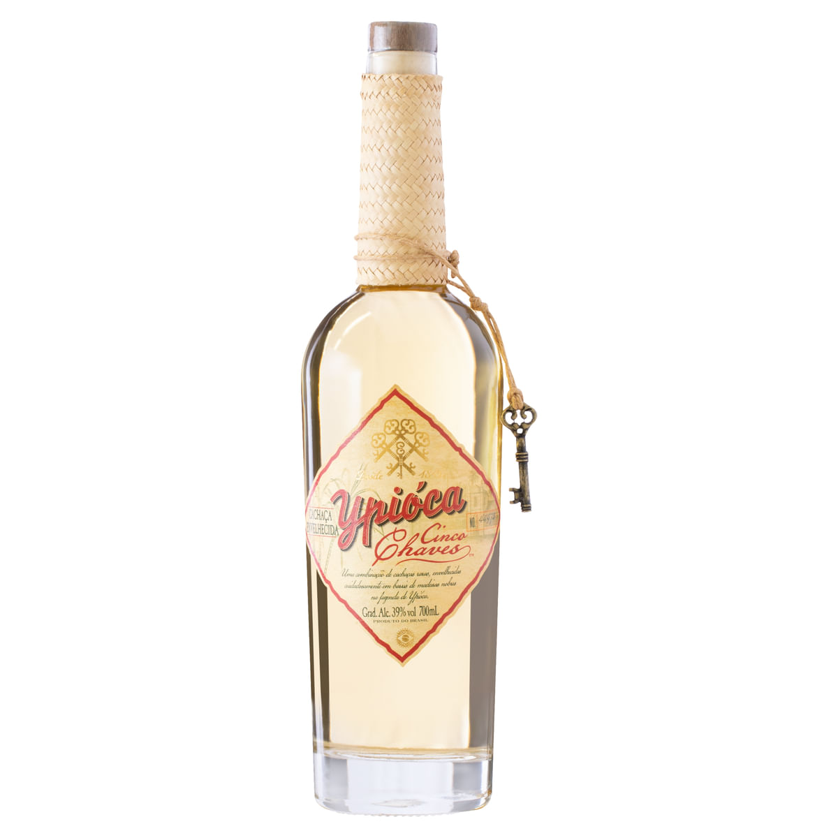 Cachaça Envelhecida YPIÓCA Cinco Chaves Garrafa 700ml