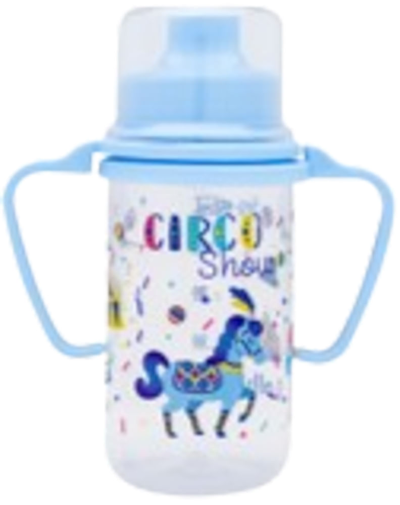 Copo Lolly Educativo Com Alça Azul 150ml