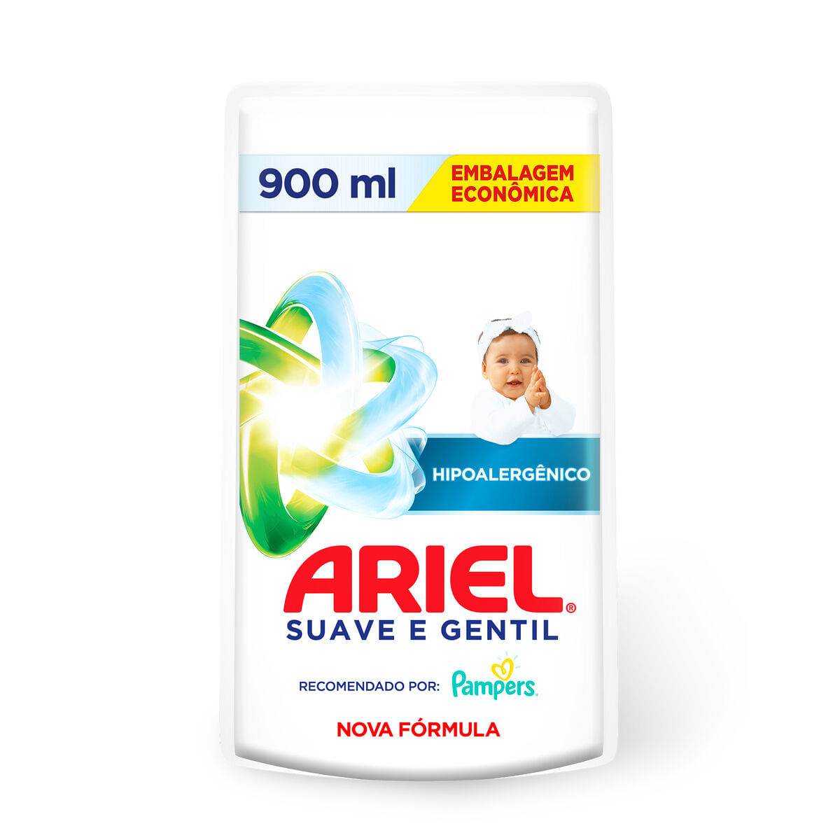 Refil Sabão Líquido ARIEL Suave e gentil 900ml