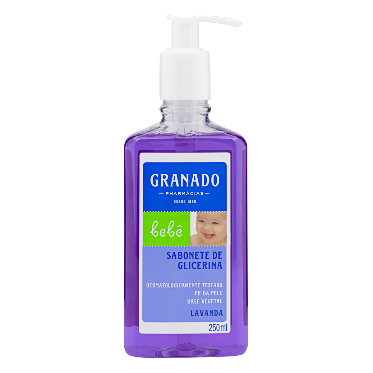 Sabonete Líquido de Glicerina Lavanda Granado Bebê Frasco 250ml