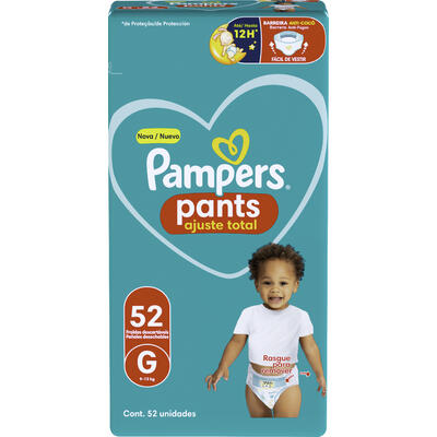 Fralda Descartável Pampers Pants Ajuste Total - G 52 un