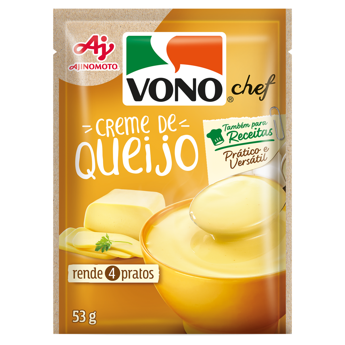 Sopa VONO® Chef Creme de Queijo 53g