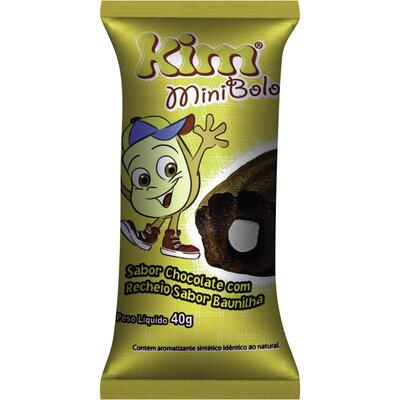 Mini Bolo Kim Chocolate com baunilha 40g