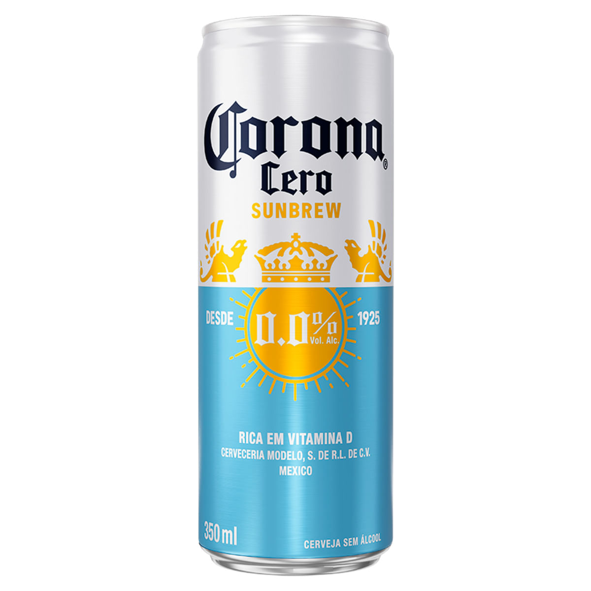 Cerveja Cero Sunbrew Zero Álcool Corona Lata 350ml