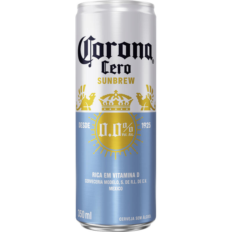 Cerveja Cero Sunbrew Zero Álcool Corona Lata 350ml