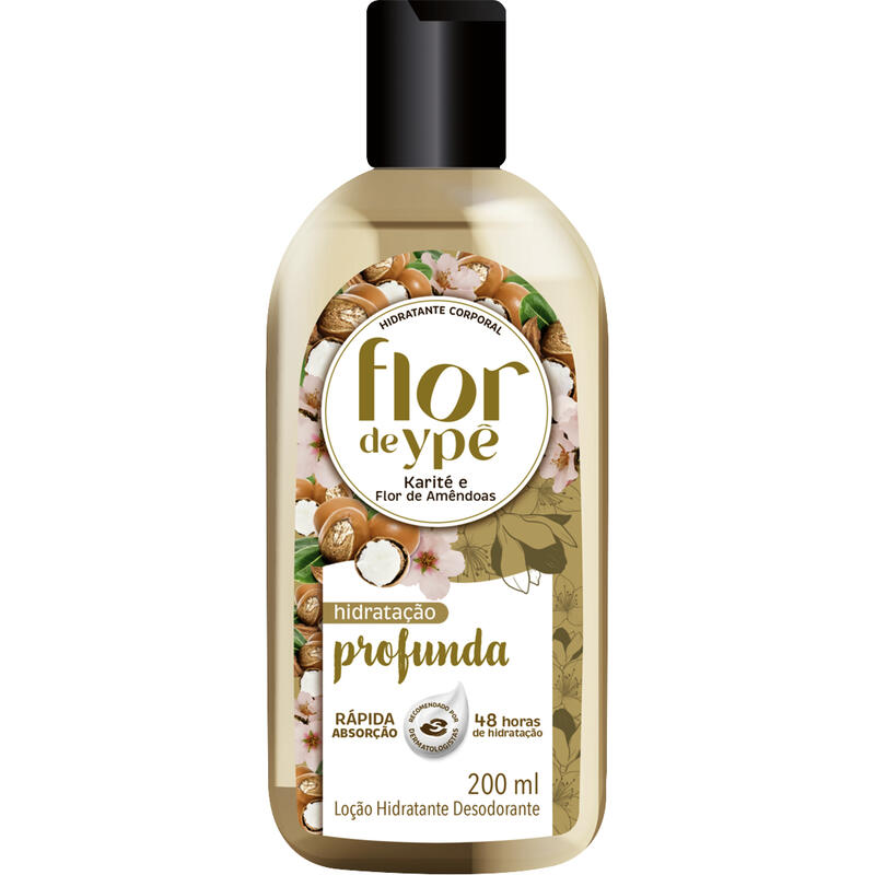 Loção Hidratante Flor de Ypê Karité e Amêndoas 200ml