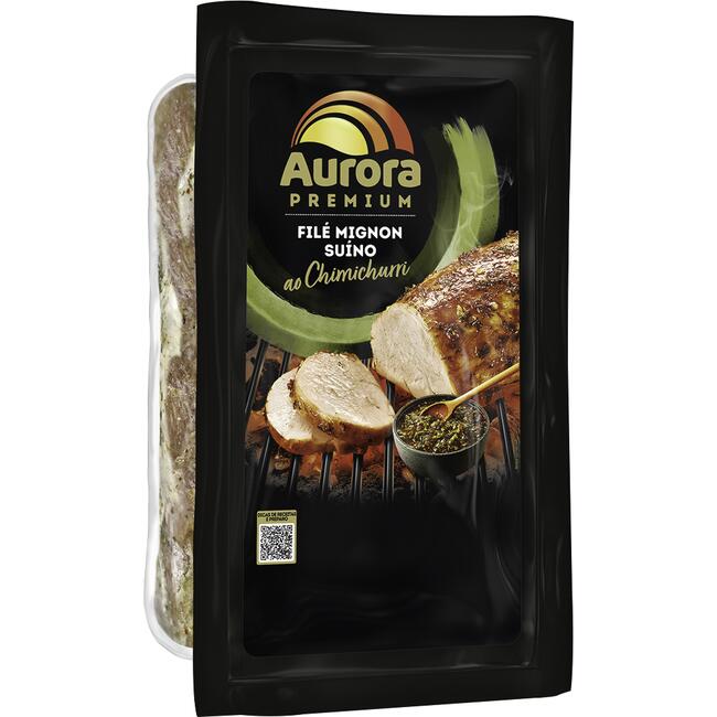 Filé Mignon Suíno Aurora Cong Chimichurri Preço por quilo no pct