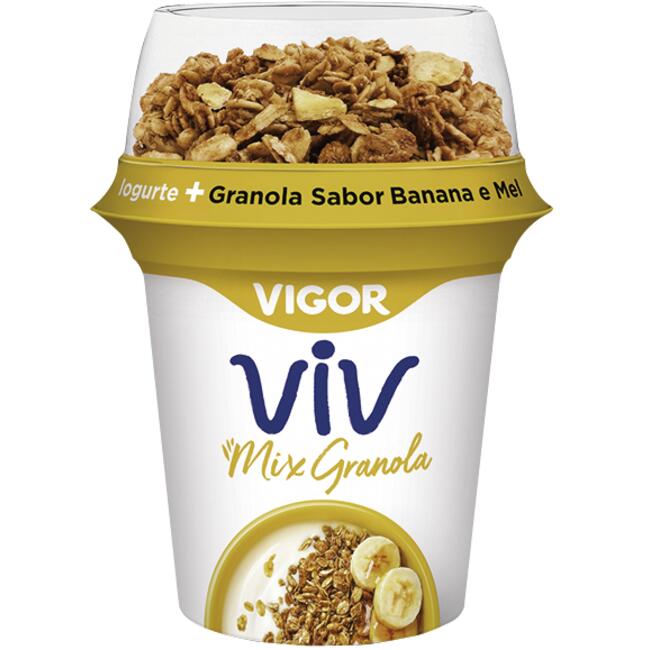 Iogurte Mix Granola Vigor Banana e Mel 165g
