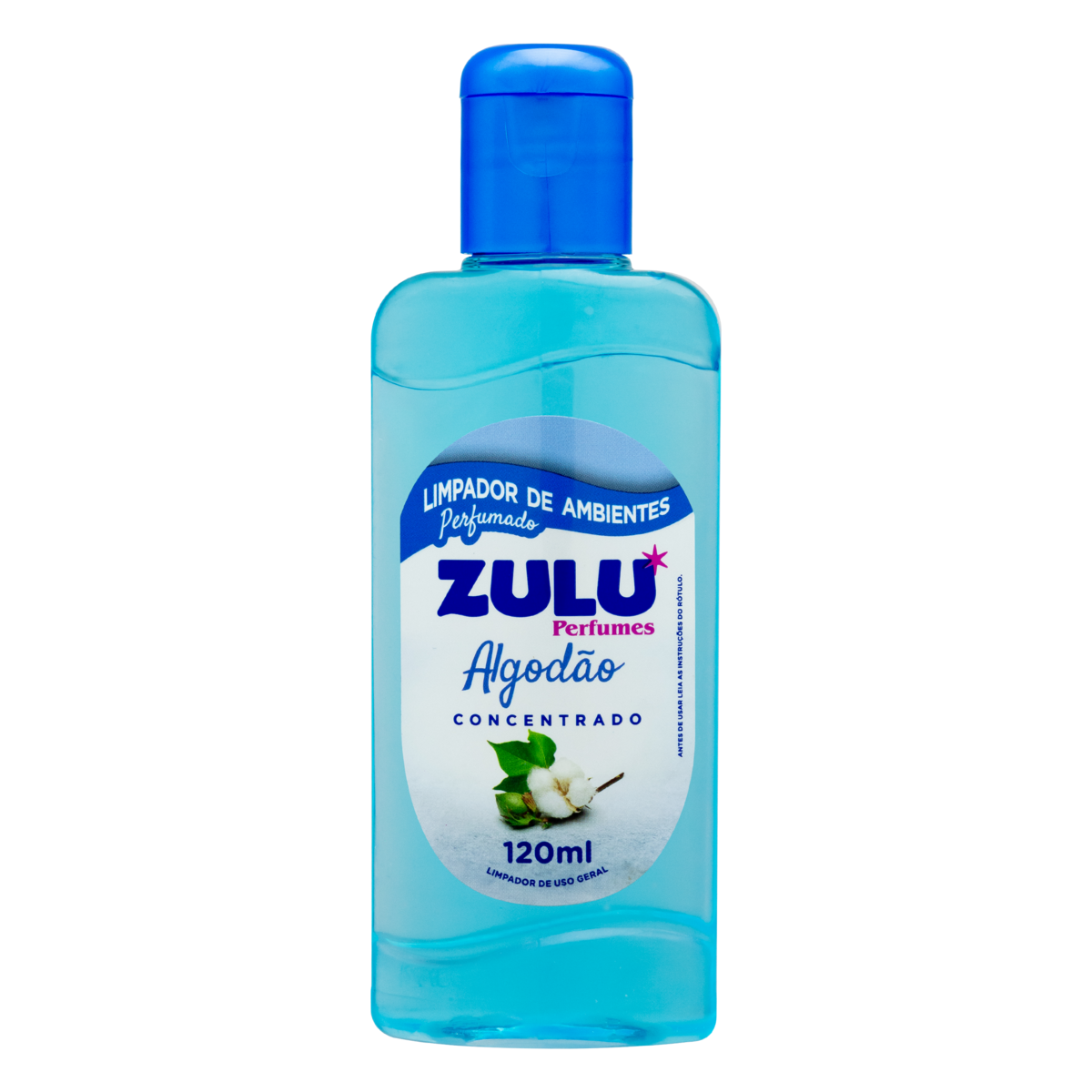Limpador Perfumado Concentrado Algodão Zulu Perfumes Squeeze 120ml