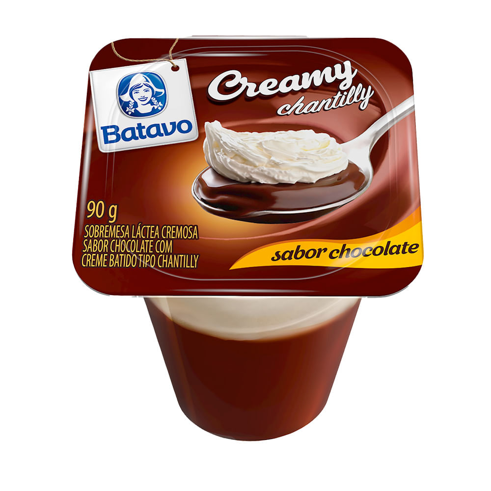 Sobremesa Batavo Creamy Chantilly Chocolate 90g