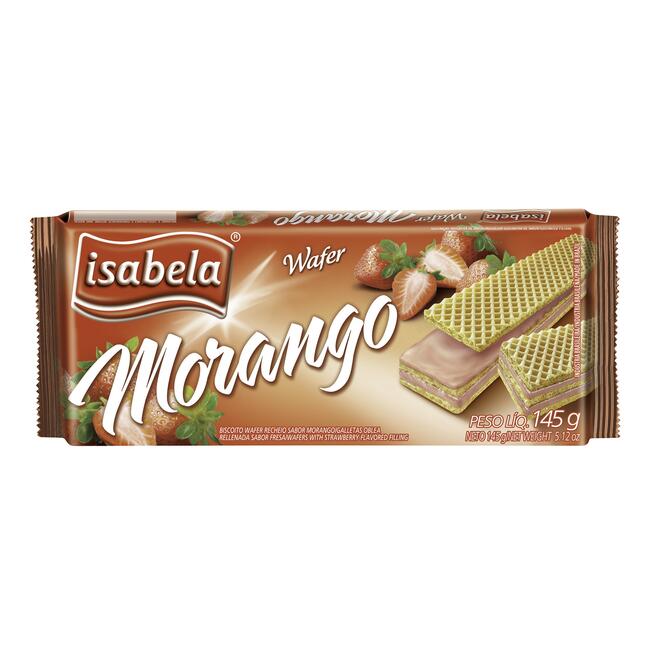 Biscoito Wafer Isabela Morango 145g