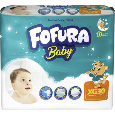 Fralda Descartável Fofura Baby Mega XG 30 un