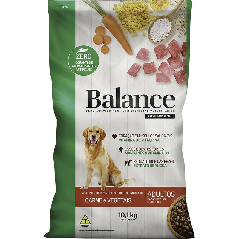 Alimento para Cães Balance Adultos Carne 10,1kg