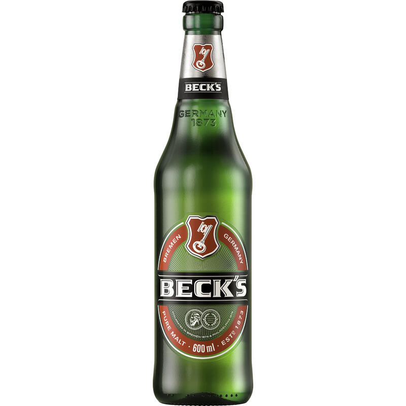 Cerveja BECKS Puro Malte 600ml Garrafa