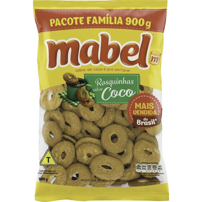 Biscoito Rosquinha Mabel Coco 900g